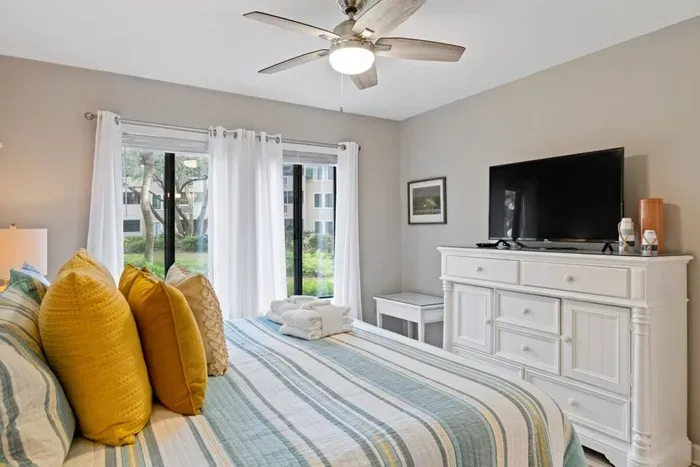 A smart tv installed for more additional comfort.