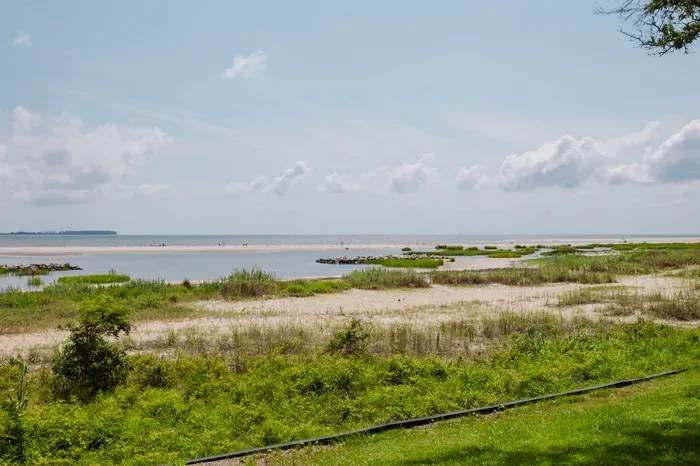 Serene beach and marsh views with a peaceful coastal setting
