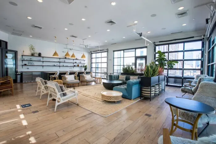 The Sky Lounge is a great common area with stellar views of the JW Marriott and Bridgestone Arena.  You can see Broadway just a couple of blocks away!