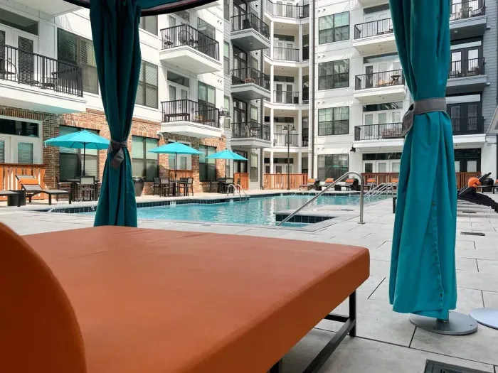 Enjoy hanging out poolside by day and the Broadway lights at night!