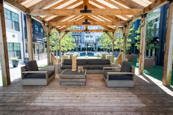 The courtyard is a great hangout space.