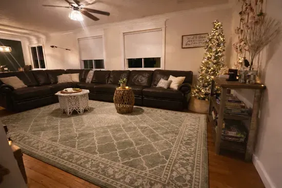 Living room view from foyer. 