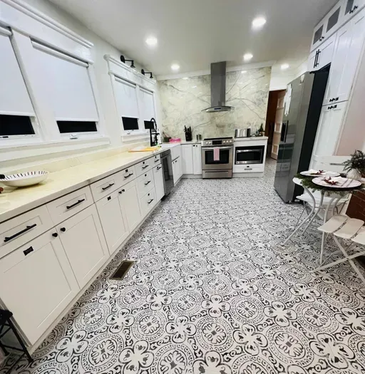 Bright, modern kitchen with plenty of space to cook and gather.