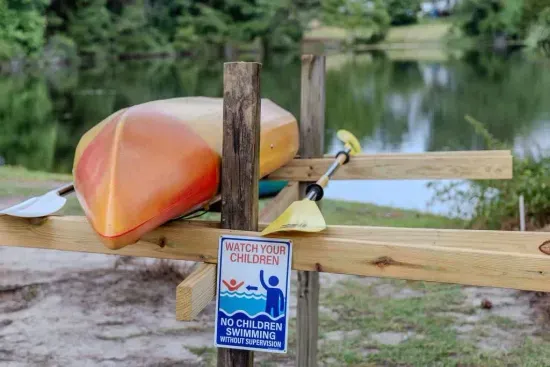 Adventure begins right in the backyard! Launch your kayak steps from the fire pit and glide into the water for a peaceful paddle or a fun-filled ride. TWO kayaks, paddles and a variety of life vests are available for you to safely enter water. 