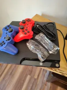 Gaming system in upstairs master bedroom