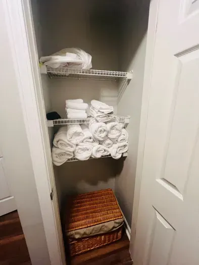 Hall linen closet upstairs.