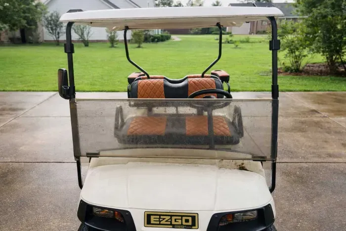 You’ll love riding around this neighborhood on the golf cart. It has a nostalgic feel as kids actually play ball in the street and ride their bikes.