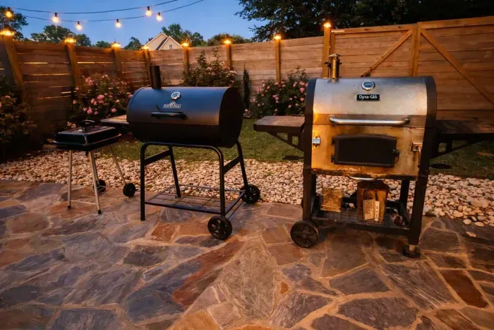 Newest grill added June 2025; we left the older ones as they are still usable.