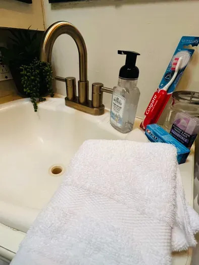 Clean, welcoming, and stocked with essentials — a comfortable space where you can unwind and feel at home.