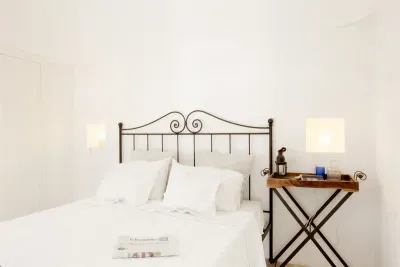 Comfortable double bed 190 cm long and 160 cm wide.