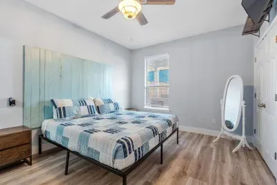 The second room also has a king sized bed!