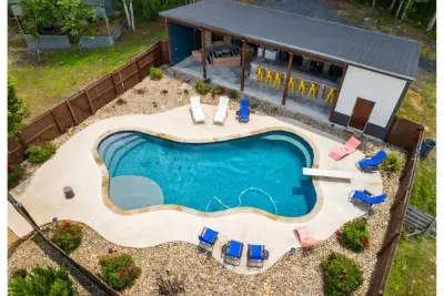 Your own private resort experience with a pool, open space, and room to relax and enjoy a true countryside retreat