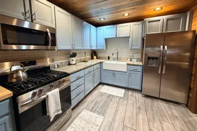 A full kitchen with modern appliances and plenty of space, making it easy to cook and feel right at home