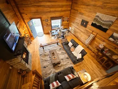 An open living area that feels spacious yet cozy, designed for gathering, relaxing, and enjoying time together