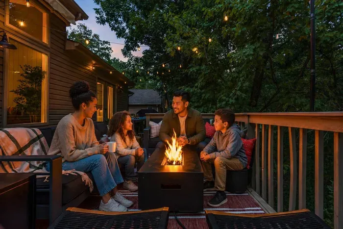 Enjoy the fire pit under the stars.