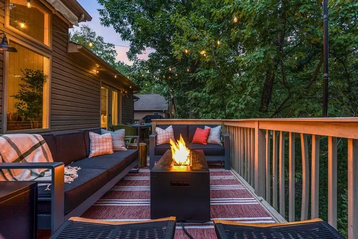 Enjoy the fire pit under the stars.