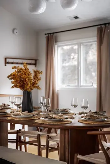 Gather around this warm, inviting dining table—perfect for sharing meals, celebrating special moments, or enjoying long game nights.