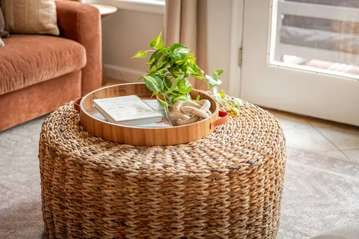 Natural textures and calm, cozy details.