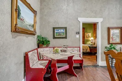 Cozy breakfast nook with charming decor, perfect for enjoying your morning coffee