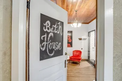 Private access to a spacious ADA-friendly bathroom, offering both style and practicality