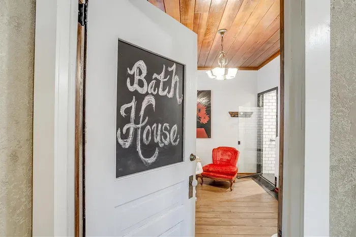 Private access to a spacious ADA-friendly bathroom, offering both style and practicality