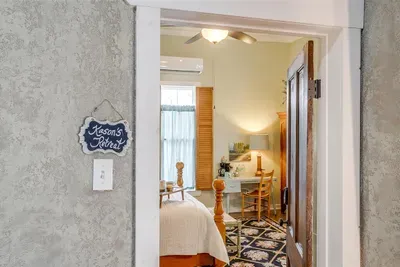 Welcoming entrance to Kason’s Cove, offering privacy and a touch of charm