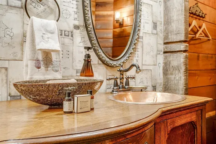 Thoughtfully designed vanity area in the bathroom, perfect for getting ready in style