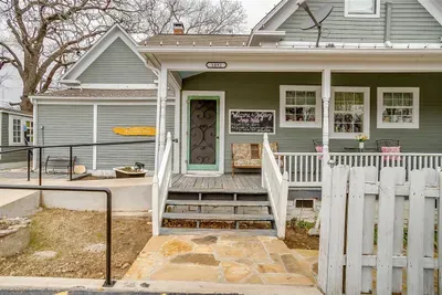 Charming entrance to The Gallery House, offering a warm and inviting welcome