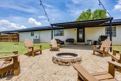 Fully fenced backyard with room to spread out, hang out, and let the kids run.