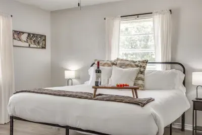 New mattresses and fresh linens in every bedroom.