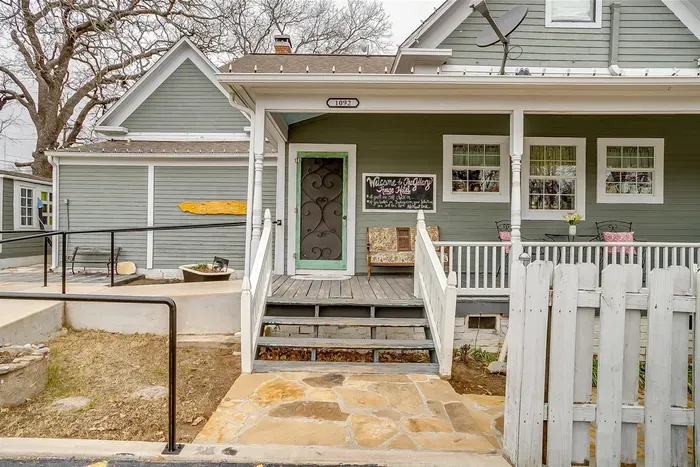Charming entryway with thoughtful design and welcoming features, setting the tone for your stay