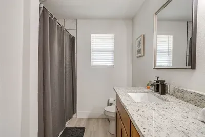 Flexible for guests traveling with kids or those who love a good soak.