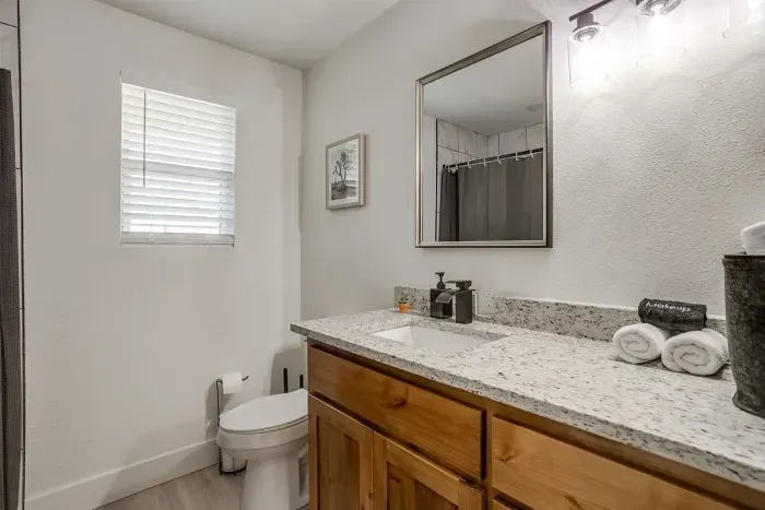 Private, clean, and well-lit with all essentials provided for your comfort.