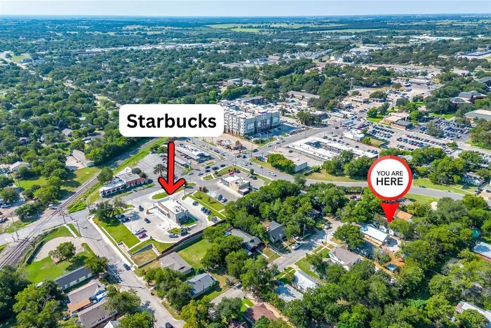 Caffeine lovers rejoice — Starbucks is right down the street and walkable! Start your day with a quick stroll for your favorite brew.