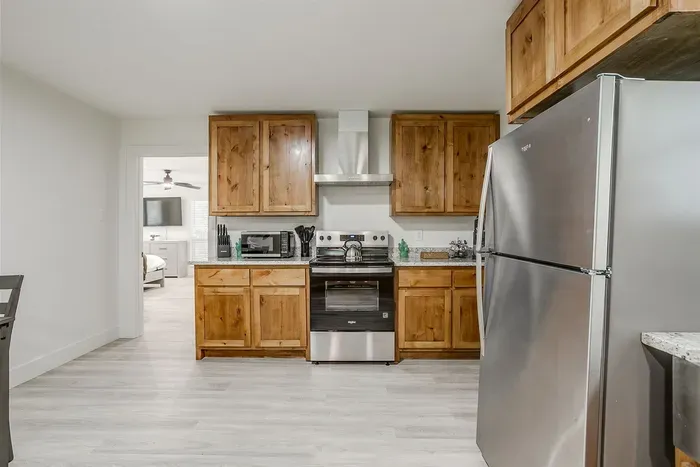 A welcoming cooking space that feels just like home — ideal for long or short stays.