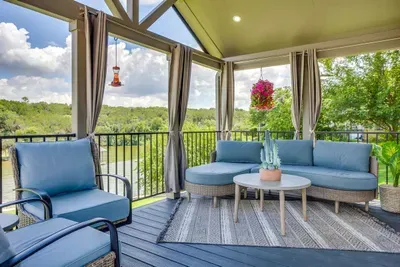 Breezy lake-view porch made for slow morning coffee