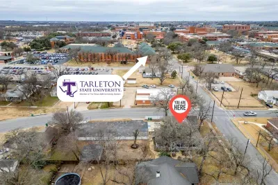 Prime location just steps away from Tarleton State University, making it perfect for visiting students, parents, and alumni