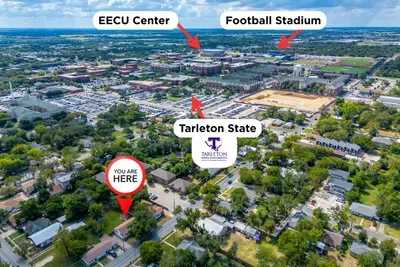 Walk to Tarleton State University, just steps from EECU Center and football stadium