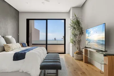 Primary bedroom with ocean views