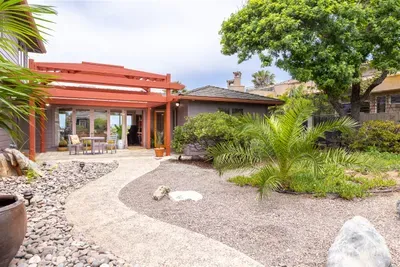 Upon arrival, your zen pathway leads to the entry way
