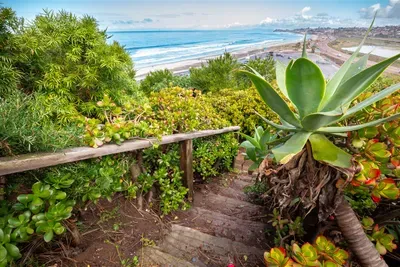 Private path from the backyard takes you to Seaside Beach