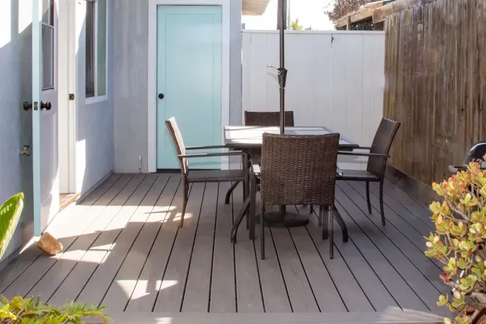 Private patio off of the kitchen for grilling