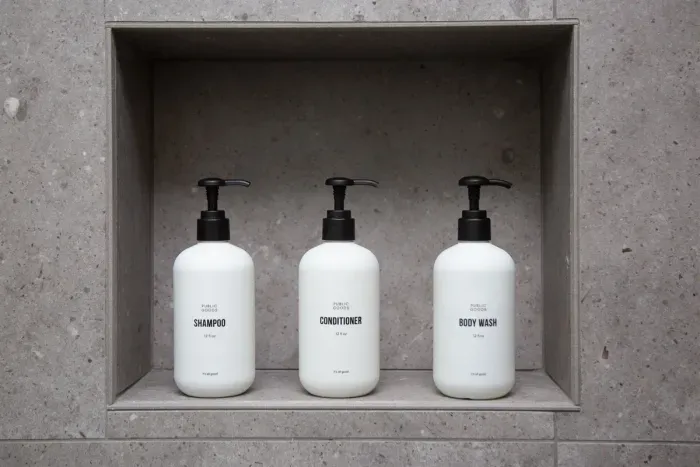 We provide your shampoo/conditioner and body wash