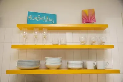 Open concept shelving