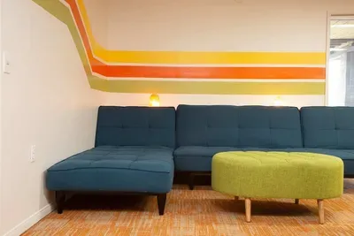 Sofa in the Game Room