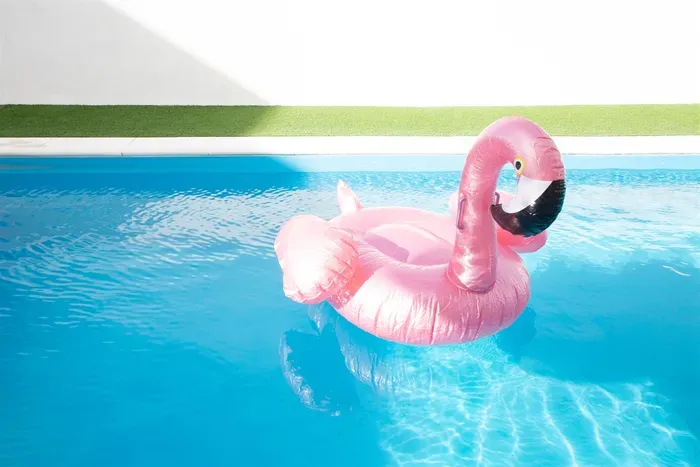 Pool (possibly shared with the detached guest house)