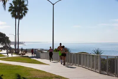 Wonderful walking/running trail above the beach