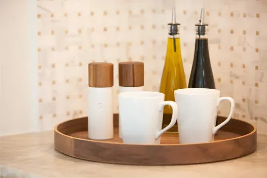 Oil and vinegar and salt and pepper provided