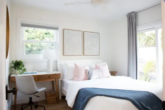 With a sliding door out to your private back yard