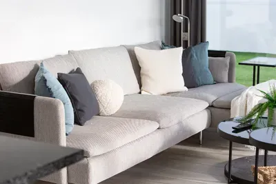 Cozy spot to view the pool or TV